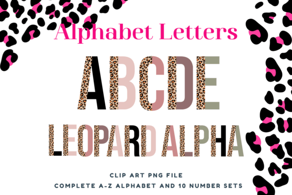 Boho Leopard Alphabet Letters Pastel Set: A Creative Toolkit