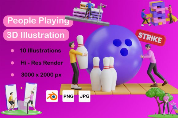 Bring Your Projects to Life with the 3D People Playing Pack