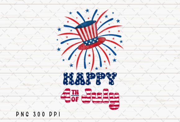 Celebrate Independence Day with Happy 4th of July USA Patriotic PNG