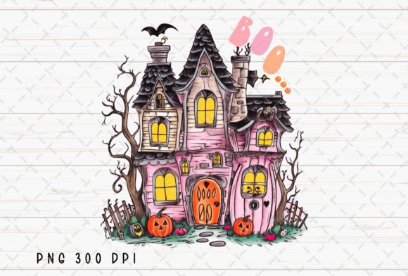 Haunted House Halloween Spooky Boo PNG: A Designer's Guide to This Spooky Asset