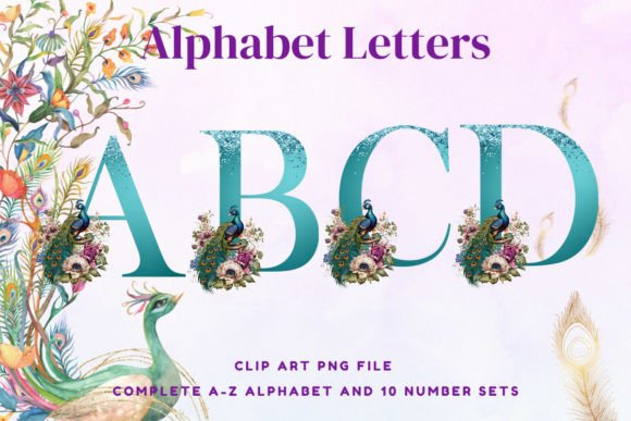 Peacock Alphabet Sublimation Letter Font: A Designer's Guide