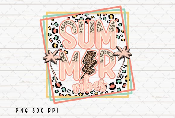 Summer Vibes Beach Vacation Leopard PNG for Your Projects