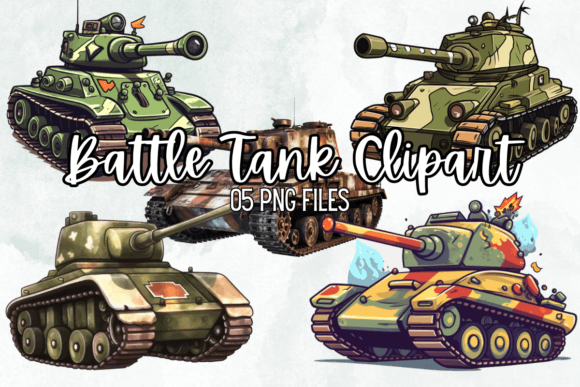 Unleash Creative Firepower with Dynamic Battle Tank Clipart