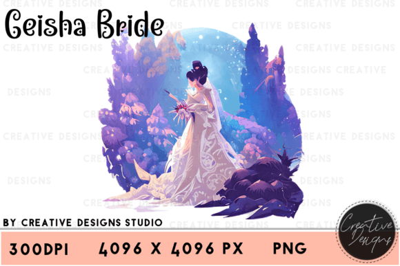 Watercolor Geisha Bride Graphic PNG: A Designer's Guide