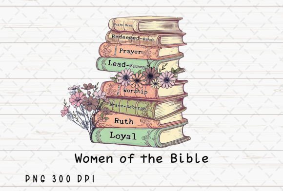 Women of the Bible Retro Christian Jesus Design Guide